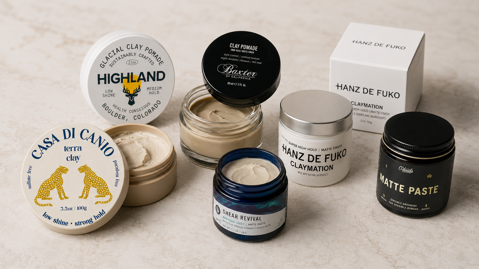 Best Clean Ingredients Hair Clay for Matte Texture and Strong Hold